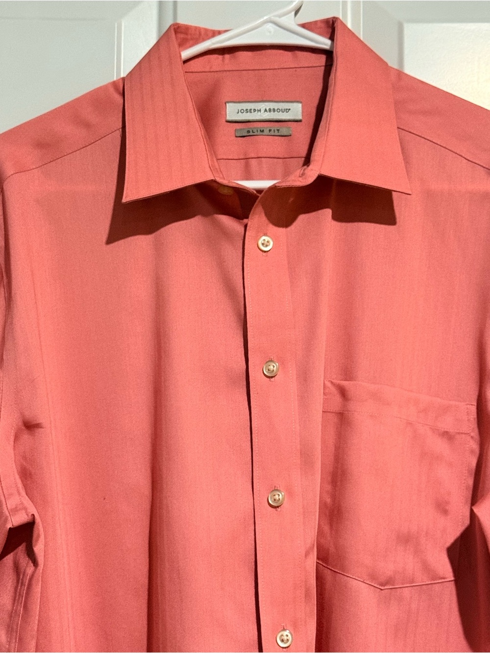 Joseph Abboud Coral Slim-Fit Dress Shirt